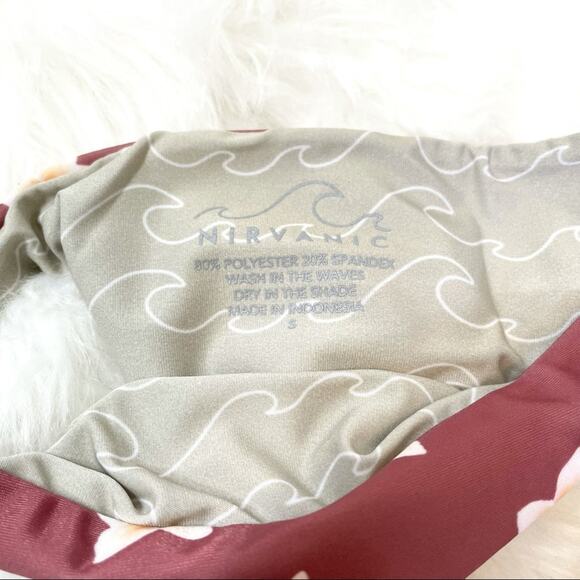 Nirvanic Kehlani Top & Kaia Bottom Plumeria Clay Swim Set Women’s Size XS $162 - Picture 7 of 7